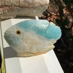 COPY - AMAZONITE HAND CARVED FISH